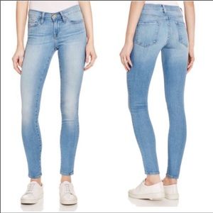 Frame Denim Le Skinny de Jeanne in Mira Vista Light Blue Jeans Size 26